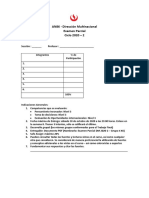 Dirección Multinacional Examen Parcial 2020 2