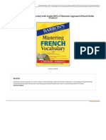 Reads Mastering French Vocabulary With Audio Mp3 A The 9781438071534