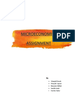 Microeconomics Assignment: Gitanjoli Borah Vinayak Capoor Masoom Mittal Paridhi Joshi Varsha Yadav