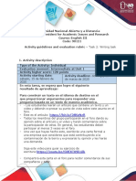 Activity Guide and Evaluation Rubric - Task 2 - Writing Task