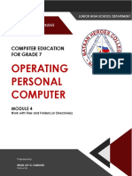 Operating Personal Computer: Computer Education For Grade 7