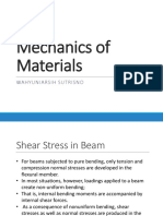 Mechanics of Materials - Shear Stress in Beam PDF