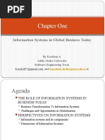 Chapter One: Information Systems in Global Business Today