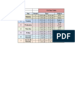 V B TimeTable