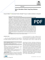 Selection of in Vivo Predictive Dissolution Media Using Drug Substance