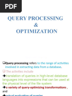 Query Processing and Optimization