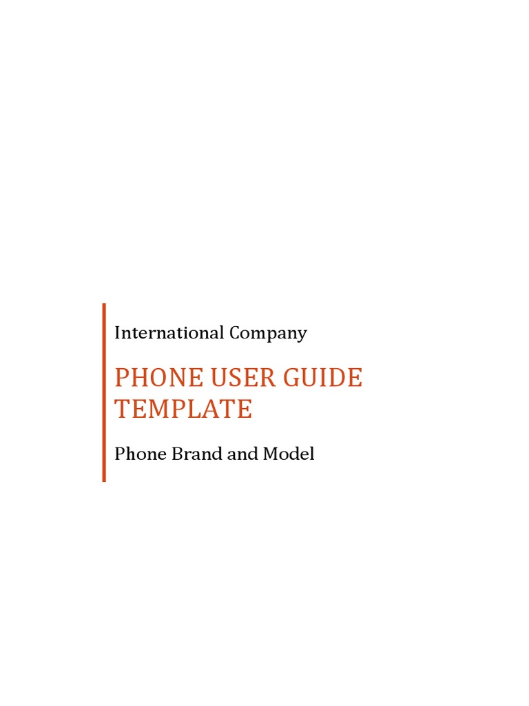 Instruction Manual Template 14 | PDF | Text Messaging | Mobile Phones