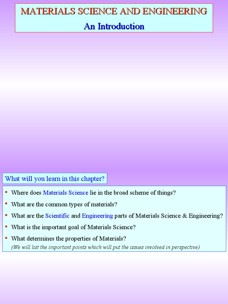 Introduction to Materials Science Concepts | PDF | Microstructure ...