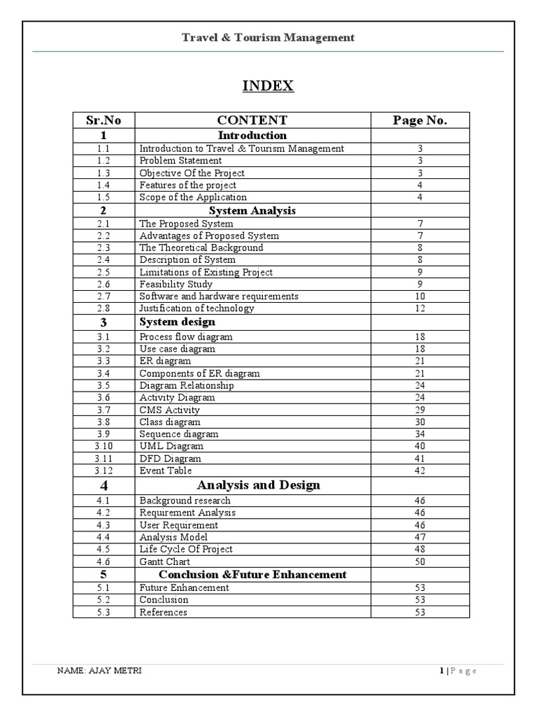 Travel & Tourism Management System Guide | PDF | Tourism | Information ...