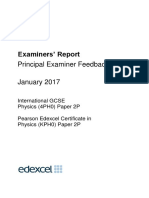 Examiners' Report: Principal Examiner Feedback January 2017