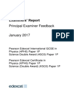 Examiners' Report: Principal Examiner Feedback