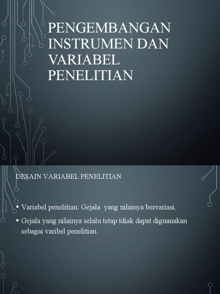 Pengembangan Instrumen Penelitian | PDF | Karier & Perkembangan