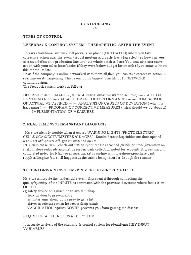 Types of Control Systems Explained | PDF | Control System | Systems Science
