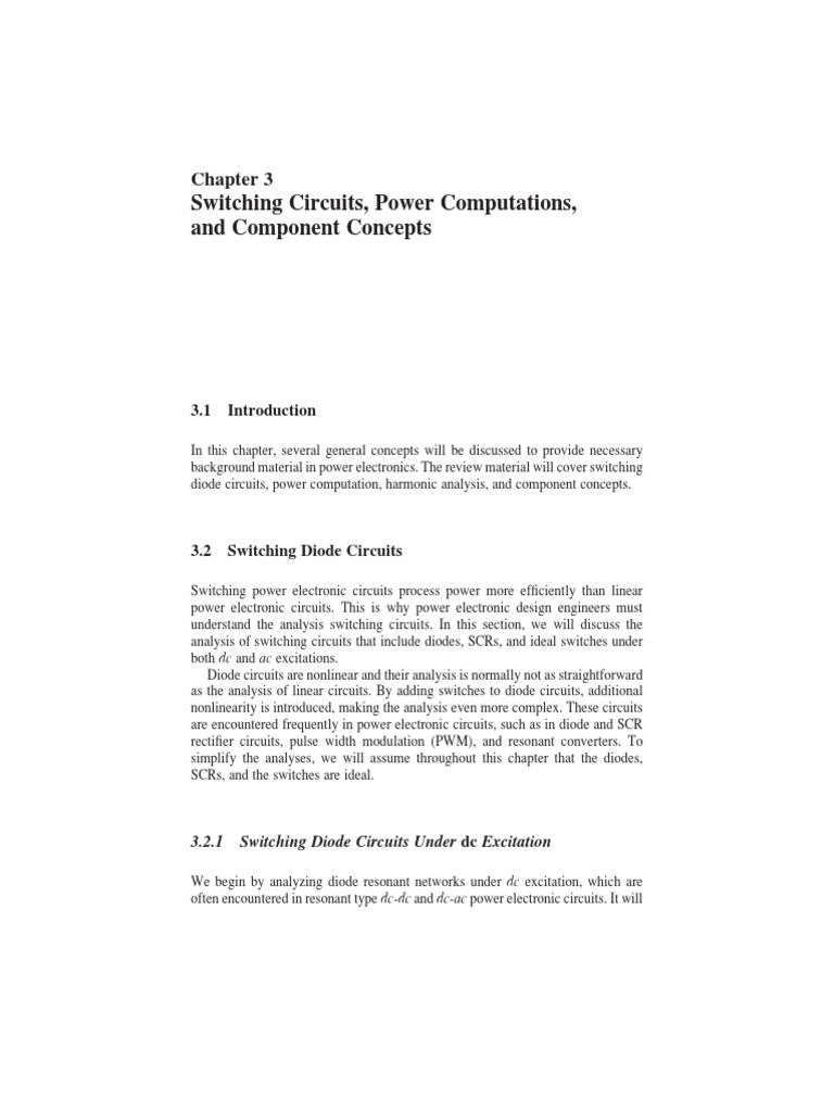 Power Electronics-3rd Chapter | PDF | Ac Power | Electrical Network