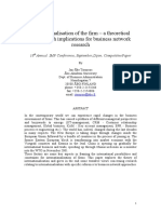 Internationalisation of The Firm - A Theoretical Review With Implications For Business Network Research