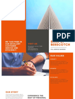 Orange and White Corporate Trifold Brochure