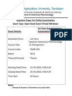 Question Paper - PHAR301 Pharmacology