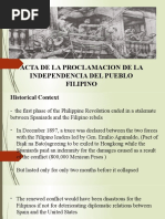 Acta de La Proclamacion de La Independencia Del Pueblo Filipino