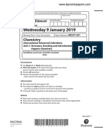 Wednesday 9 January 2019: Chemistry