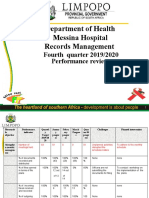 Service Delivery Report Records Fourth Quarter