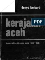 Kerajaan Aceh Jaman Sultan Iskandar Muda (1607-1636) by Denys Lombard PDF