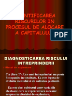 Curs - 6 - CUANTIFICAREA RISCURILOR IN PROCESUL DE ALOCARE A CAPITALULUI