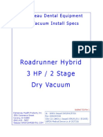 Roadrunner Hybrid 3 HP / 2 Stage Dry Vacuum