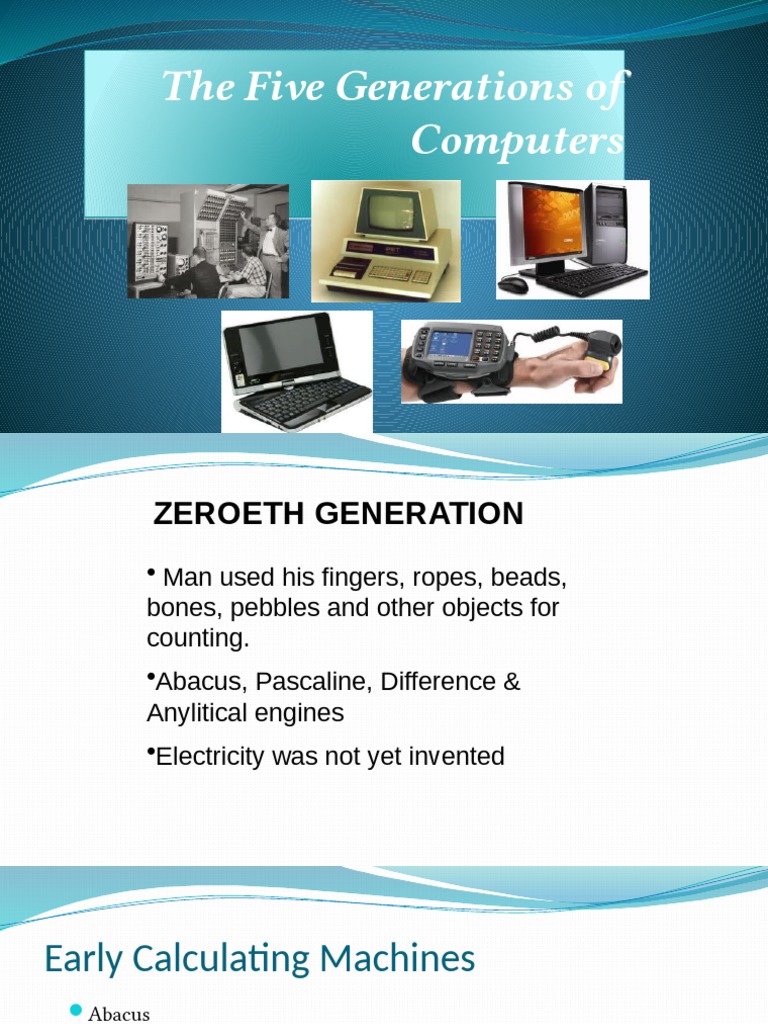 The Five Generations of Computers The Five Generations of Computers PDF Integrated Circuit