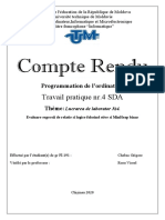 Travail Pratique nr.4 SDA: Programmation de L'ordinateur