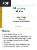 Addressing Modes: Güray YILMAZ Yrd - Doç.Dr. İstanbul Kültür Üniversitesi