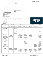 Tuần 13: Ngày soạn Ngày dạy: 25.11.2019:12.11.2019 Test N 2 (45') Period 37 I. Objectives