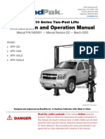 XPR 10 Series Two Post Lift Manual 5900951 BendPak