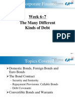 Week 6 7 The Many Different Kinds of Debt: Corporate Finance