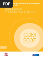 Principal Contractors: The Construction (Design and Management) Regulations 2007 Industry Guidance For