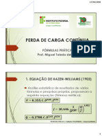 Perda de Carga Continua - Formulas Praticas PDF
