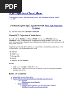 SQL Injection Cheat Sheet: Find and Exploit SQL Injections With
