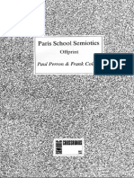 Paris School Semiotics Introduction Engl