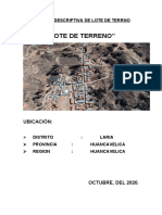 Memoria Descriptiva Del Terreno