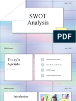 Memphis SWOT Analysis Diagram Brainstorm Presentation