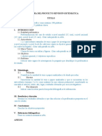 Estructura Del Proyecto Revisión Sistemática