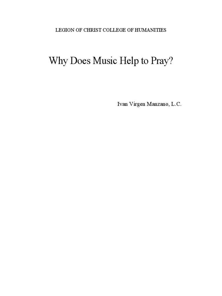 Why Does Music Help To Pray? PDF Emotions Perception