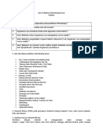 Quiz Praktikum Mikrobiologi Dasar R, Ganjil 2020-2021 Gilang