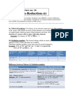 Oxidation-Reduction: Lecture No: 16