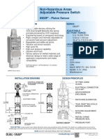 Non-Hazardous Areas Adjustable Pressure Switch: 6900P - Piston Sensor