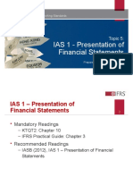 Topic 5 - Presentation of FS (IAS 1)