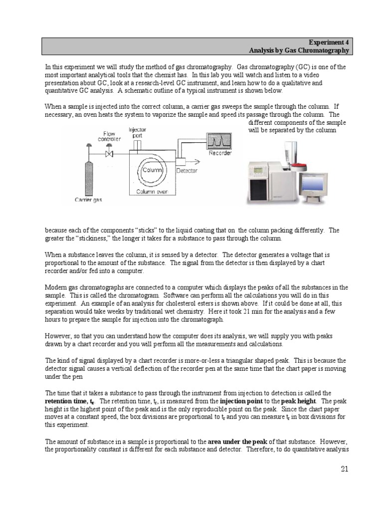 Analysis by Gas Chromatography | Gas Chromatography | Scientific Method