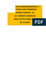 Taller de Emprendimiento y Gestión para Primeros. Simulacion PDF