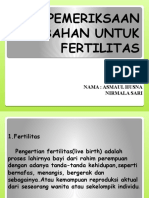 Pemeriksaan tambahan untuk fertilitas