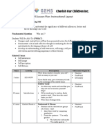 GEMS Lesson Plan: Instructional Layout: Session Two: Understanding Self Objective