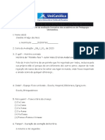 Fap06 - Instrumento de Avaliação Contação de História: 3. História Do " Patinho Feio "-Autor Hans Cristian Anderson